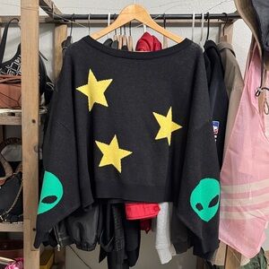 Dressed in Lala Alien sweater